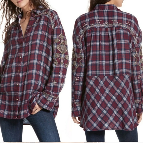 free people flannel jacket